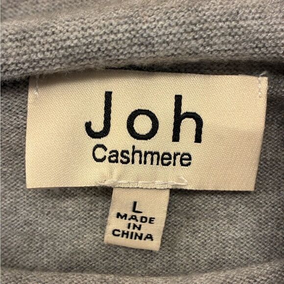 JOH CASHMERE Sarah Sweater Heather Gray Women’s Size Large - Picture 7 of 8